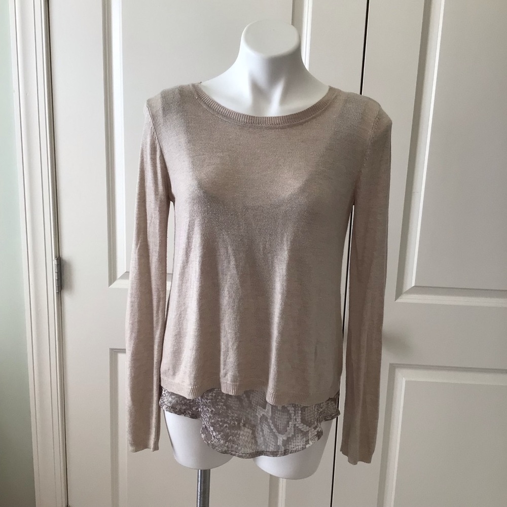 Verve Blues Sweater Snake Print